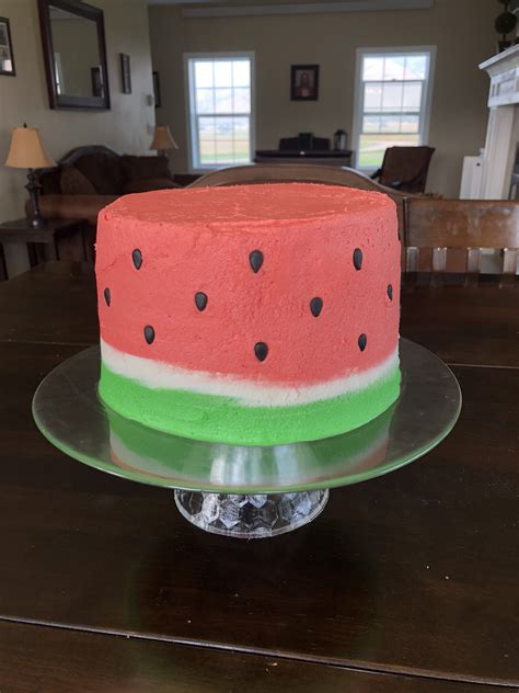 Watermelon Cake | Watermelon cake, Cake, Desserts