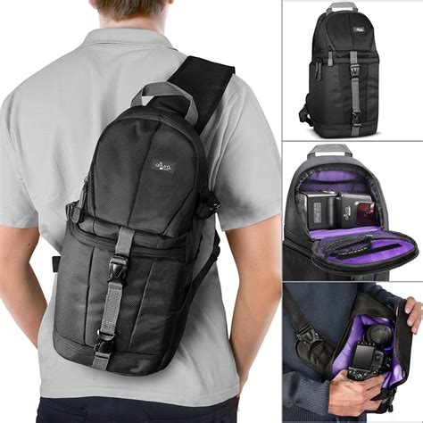 3.Altura Photo Camera Sling Backpack for DSLR and Mirrorless Cameras ...