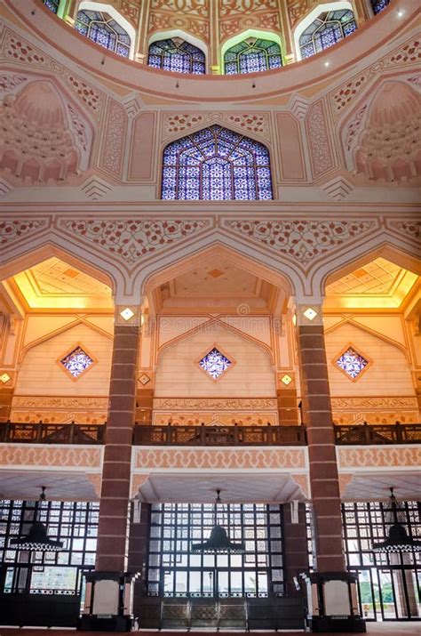 Interior of the Masjid Putra or Putra Mosque at Putrajaya, Malaysia Editorial Photography ...