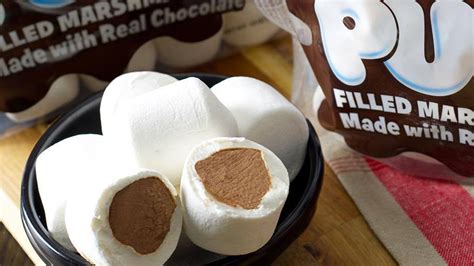 The Perfect S'more? Stuffed Puffs debuts chocolate-stuffed marshmallows ...