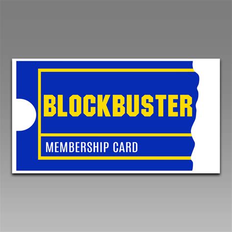 Retro 80s Blockbuster Membership Card Video Store 169 Vinyl Decal Sticker