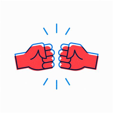 Retro Fist Bump Vector Design 691481 Vector Art at Vecteezy