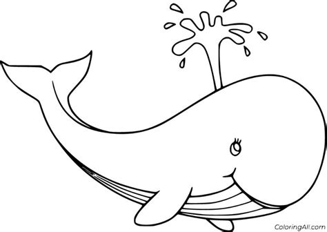 22 free printable Blue Whale coloring pages in vector format, easy to ...