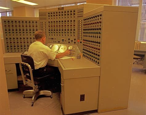 Man working at analog computer, 1968 | Item 78757, City Ligh… | Flickr