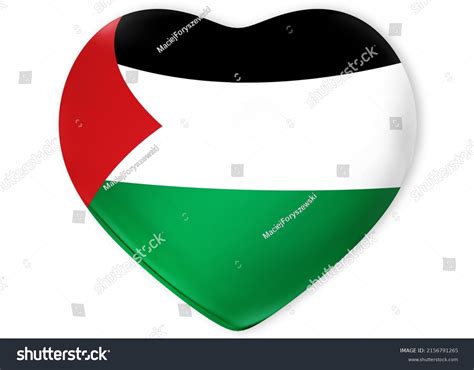 State Palestine Flag Shape Heart Background Stock Illustration 2156791265 | Shutterstock