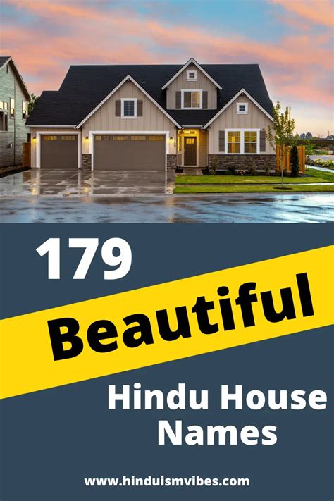 179 Beautiful Hindu House Names in 2023