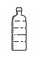 Dibujo De Botella Agua Y Vaso para Colorear  Dibujos sketch template