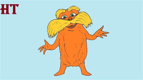 How to draw the lorax step by step – Artofit