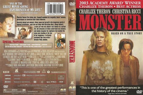 Monster (2003) WS R1 - Movie DVD - CD Label, DVD Cover, Front Cover