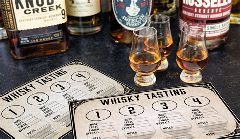 Printable Whiskey Tasting Mat Bourbon Tasting Mat Blind - Etsy