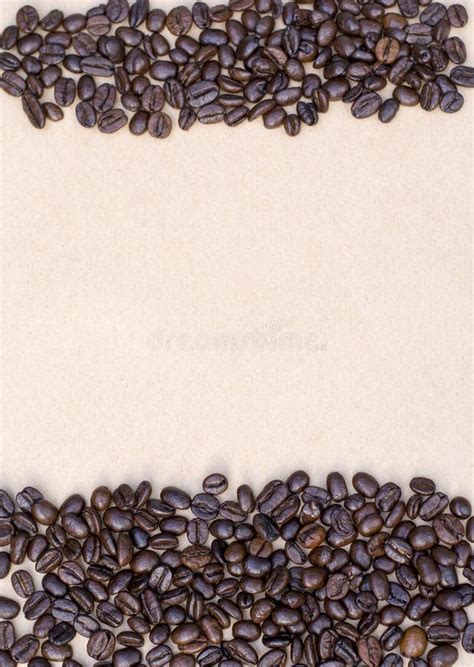 Coffee Beans on Vintage Background, Template for Menu, Texture of the Fabric Stock Image - Image ...
