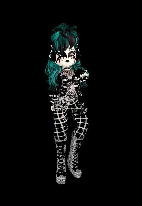 outfit que hice para esa categoria :D Punk Rock Outfits, Gothic Outfits ...