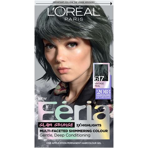 L'Oreal Paris Feria Multi-Faceted Shimmering Permanent Hair Color, 617 ...