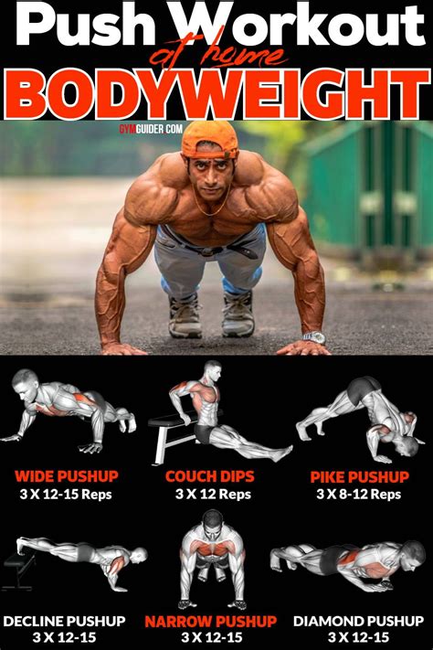 Gain Total-Body Strength With These 17 Push-Up Variations - GymGuider.com in 2020 | Push workout ...