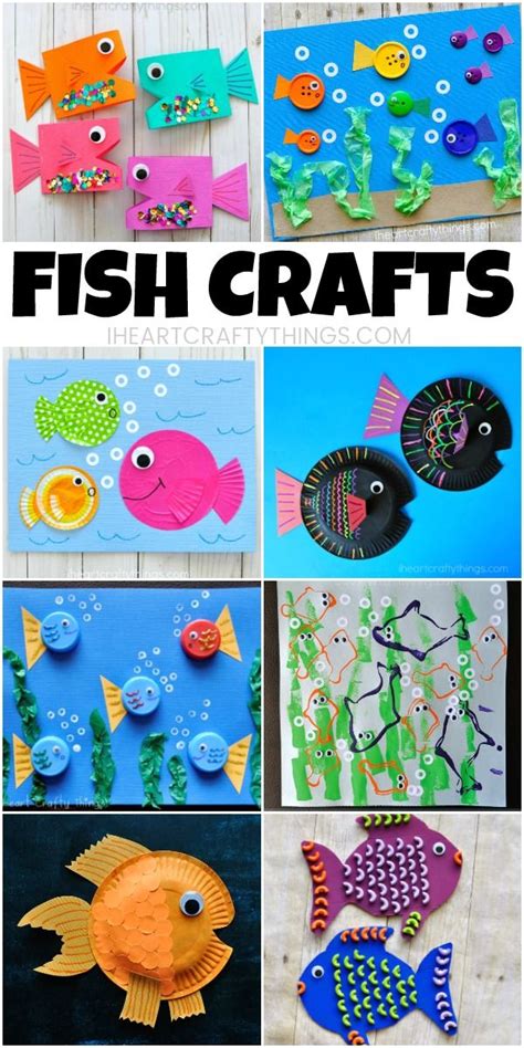 10 Fun Fish Crafts for Kids they are going to love! | Fish crafts, Kids art projects, Fun crafts