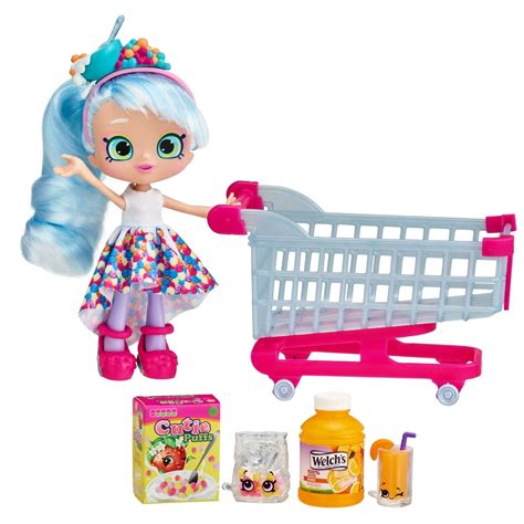 Shopkins Real Littles Shopp'n Cart Pack Doll Playset, Chrissy Puffs ...