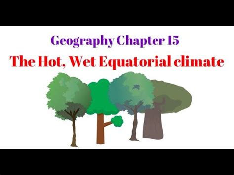 Geography Ch 15 - The Hot, Wet Equatorial climate type - YouTube