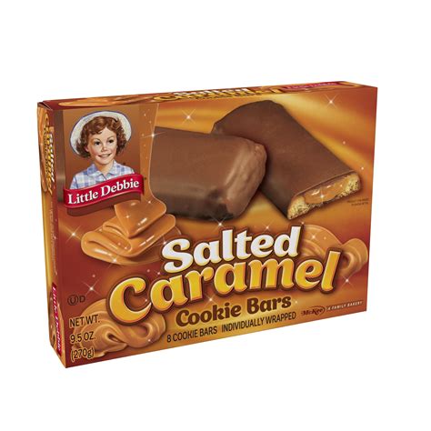 Little Debbie Salted Caramel Cookie Bars, 8 ct, 9.5 oz - Walmart.com ...