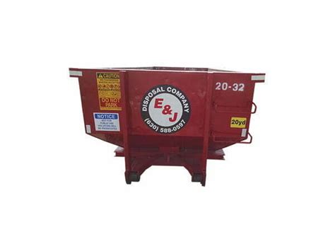 20 Yard Dumpster - E&J Disposal Company