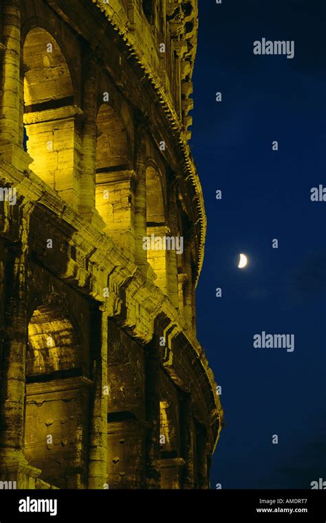 Colosseum at Night Rome, Italy Stock Photo - Alamy