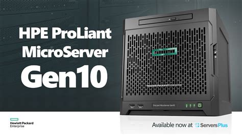 Introducing the HPE ProLiant MicroServer Gen10 - YouTube