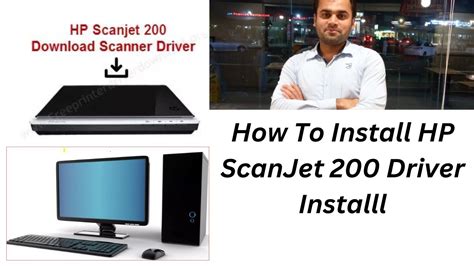 How To install HP Scan Jet 200 Driver - YouTube