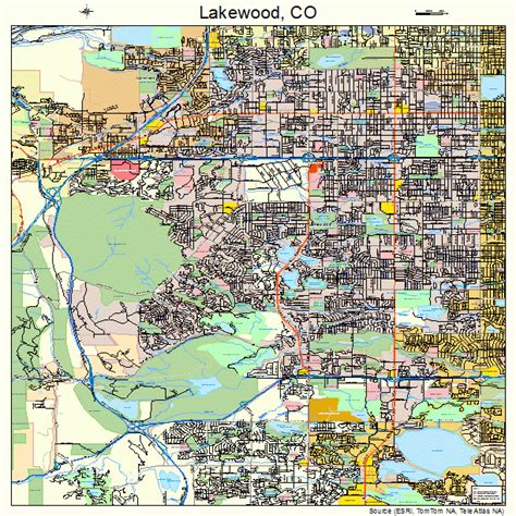 Map Of Lakewood Colorado - Park Houston Map