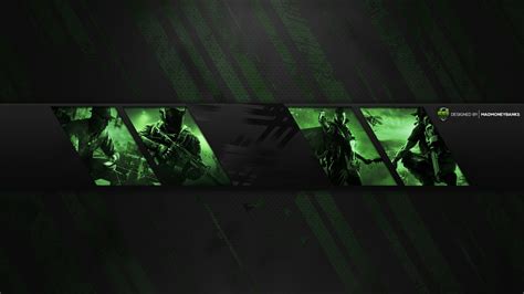 Pro YouTube Gaming Channel Banner Template (Panels)