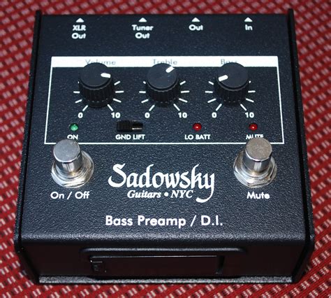 Rex and the Bass: Sadowsky Preamp DI Box Pedal Review