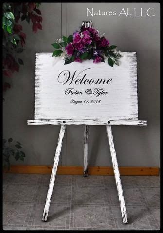 Wedding Sign-Welcome/ Welcome Sign AND Large Floor Easel! | Wedding signs, Wood wedding signs ...