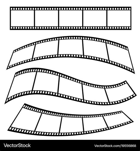 Film tape roll movie Royalty Free Vector Image