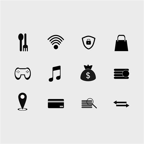 Utility icon set 1236861 Vector Art at Vecteezy