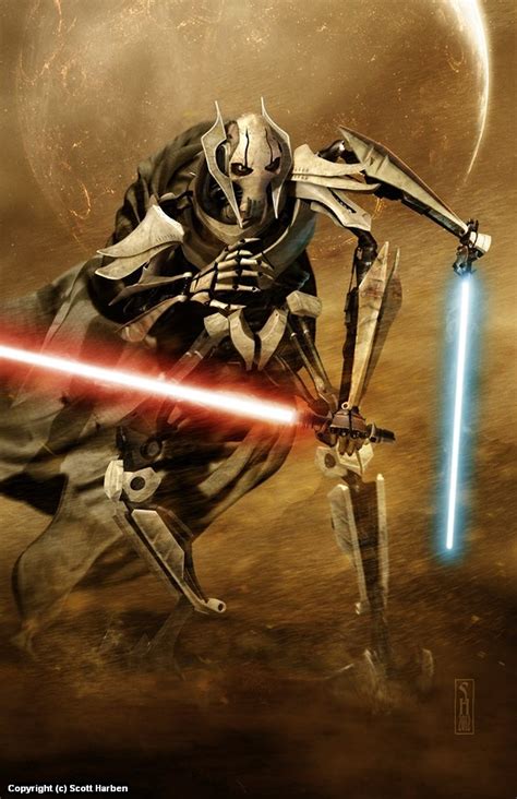 Infected By Art » Art Gallery » Scott Harben » General Grievous in Star Wars/Lucasfilm-Disney