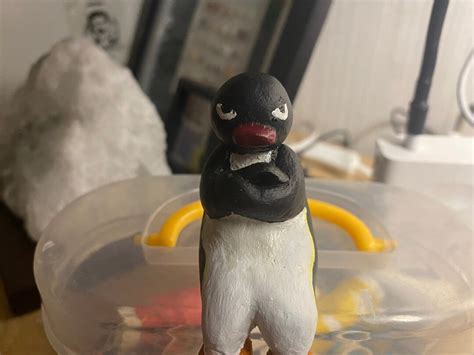 Pingu Penguin Clay Art, Noot Noot Penguin Sculpture, Angry Noot Noot - Etsy