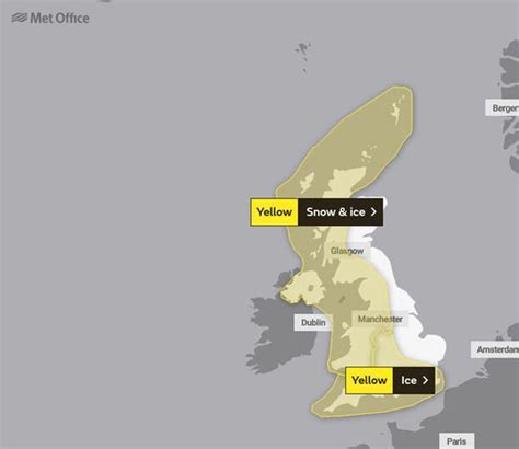 UK weather warnings: Heavy snow, hail and ice to bombard UK TOMORROW ...