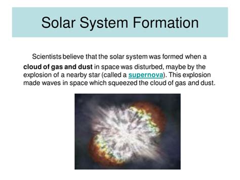 Formation of the Solar System | Teaching Resources