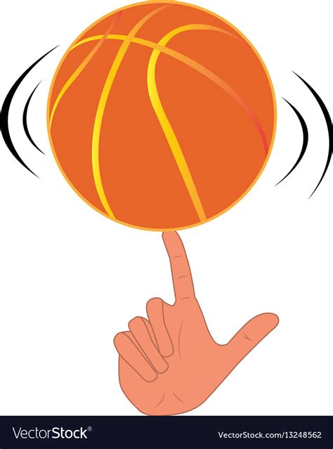 Isolated basketball trick Royalty Free Vector Image