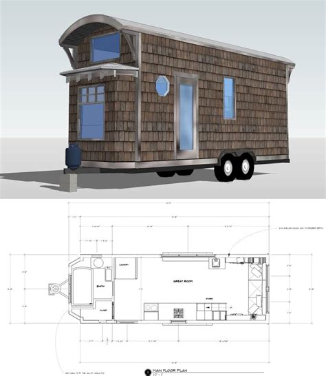 Mobile Tiny House Floor Plans - floorplans.click