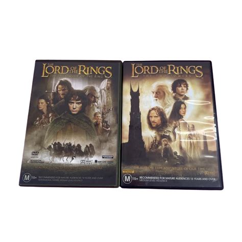 The lord of the rings the fellowship of the ring + the two towers DVD