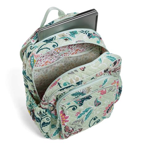 Vera Bradley Signature Cotton Campus, Mint Flowers