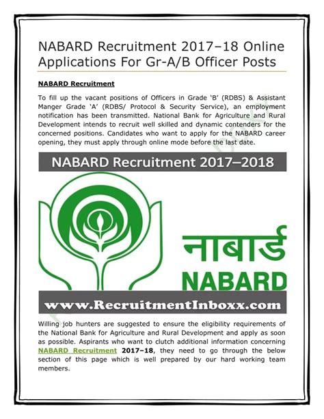 PPT - NABARD Recruitment PowerPoint Presentation, free download - ID:7615872