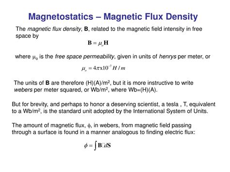 PPT - Magnetostatics – Magnetic Flux Density PowerPoint Presentation - ID:2987303