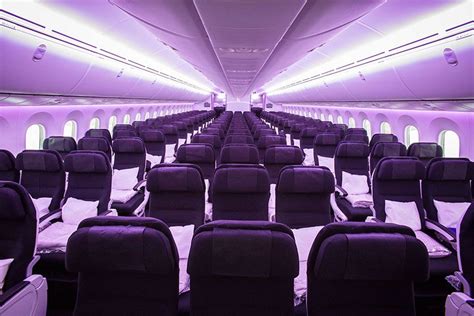 Interior of our new 787-9 Dreamliner. #AirNewZealand #AirNZ #NewZealand | Air new zealand ...