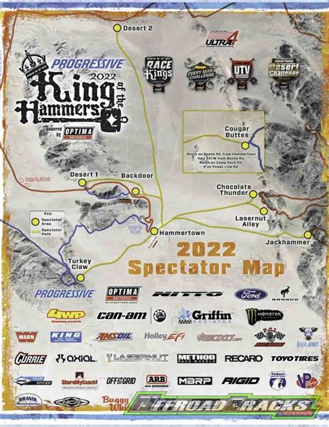 King Of The Hammers Course Map 2024 - Ajay Kellie