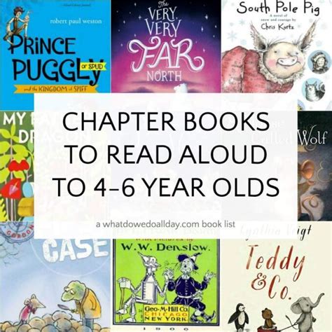 Read Aloud Chapter Books for 4 and 5 (and 6) Year Olds