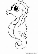 Dive Into The Wonderful World Of Seahorse Coloring Pages sketch template