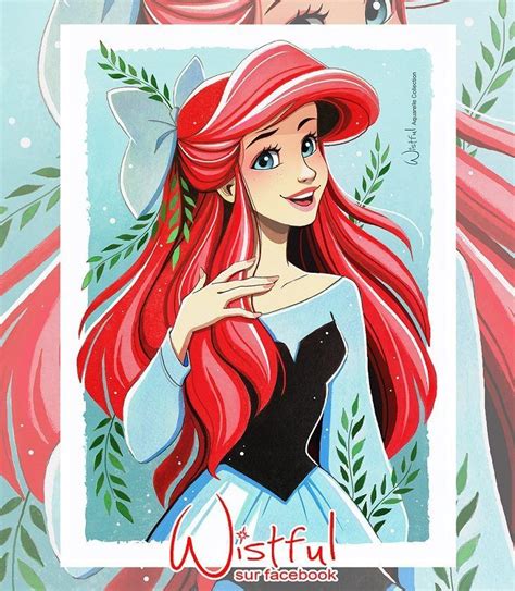 Ariel (Drawing by Wistful.Art @Facebook) #TheLittleMermaid (With images ...