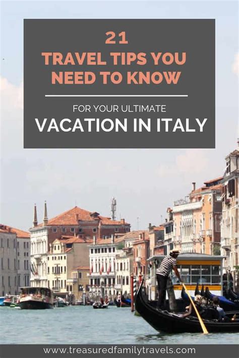 Italy - 21 Travel Tips You Need to Know | Treasured Family Travels