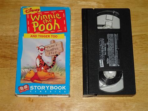 DISNEY'S WINNIE THE POOH AND TIGGER TOO VHS TAPE STORYBOOK CLASSICS ...