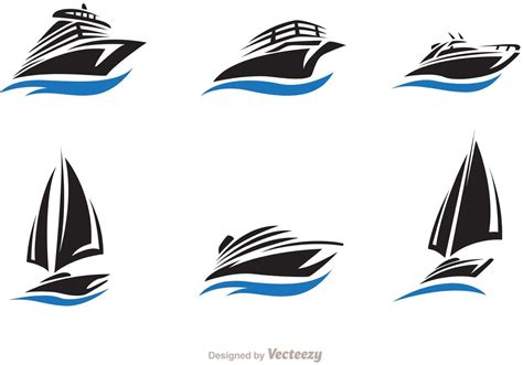 Fast Ship And Boat Vector Set 87297 Vector Art at Vecteezy